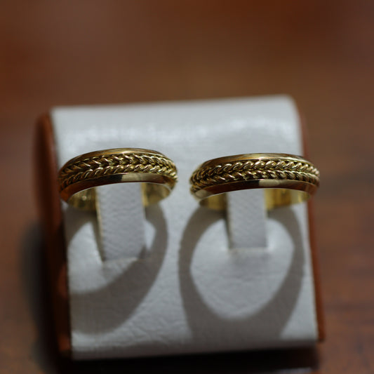 AROS DE MATRIMONIO TRENZADO CLASICO